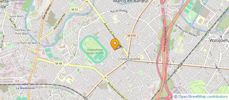 localisation de l'entreprise ARBADI 2 à MARCQ-EN-BARŒUL