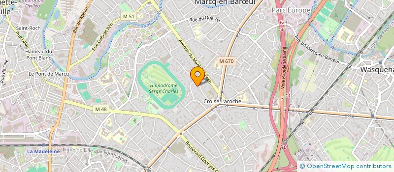 localisation de l'entreprise ARBADI à MARCQ-EN-BARŒUL
