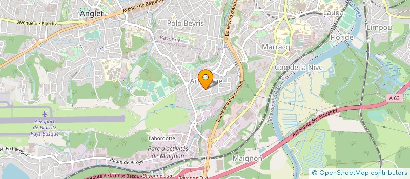 localisation de l'entreprise ARBAILLES  ANGLET