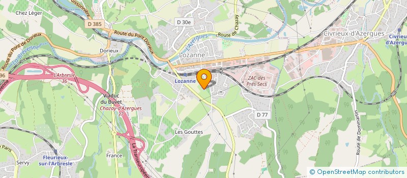 localisation de l'entreprise ARBALESTRIER IMMO  LOZANNE