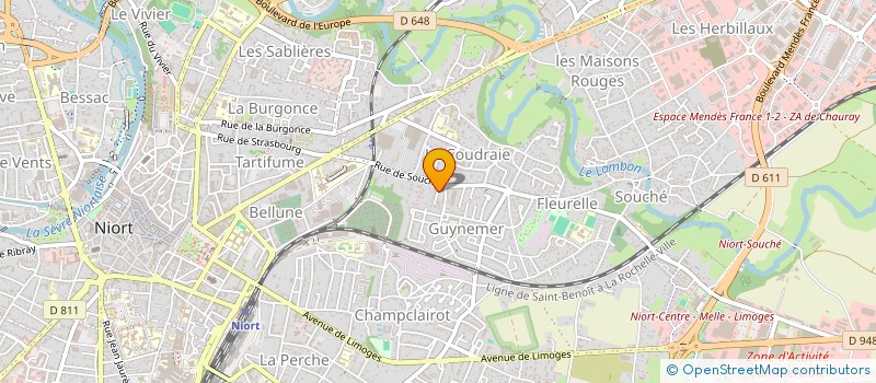 localisation de l'entreprise ARBAMA  NIORT