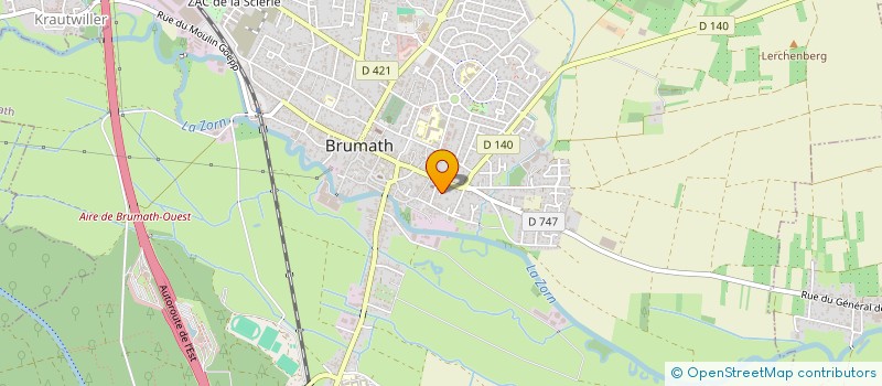 localisation de l'entreprise ARBANE  BRUMATH