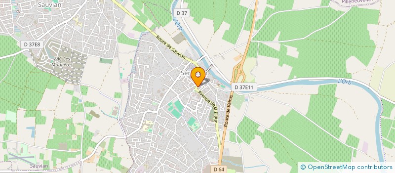 localisation de l'entreprise ARBAO  SERIGNAN