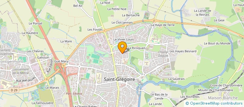 localisation de l'entreprise ARBAU  SAINT-GREGOIRE