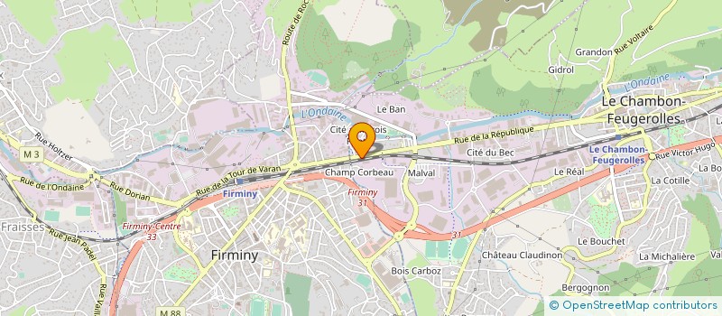 localisation de l'entreprise ARBAUD AUTOMOBILES à LE CHAMBON-FEUGEROLLES