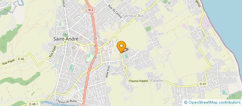 localisation de l'entreprise ARBE 974 à SAINT-ANDRE