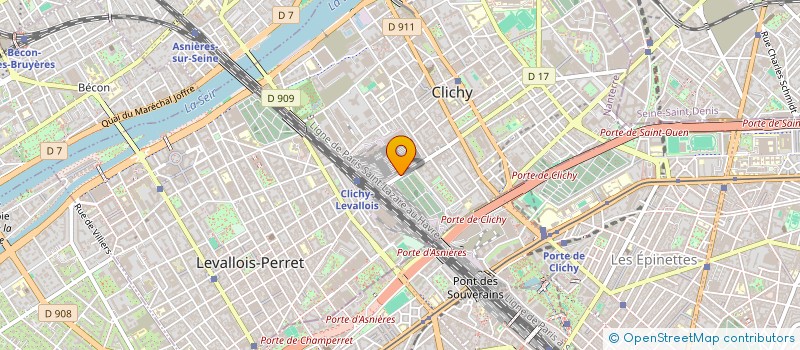 localisation de l'entreprise ARBEA'RH à CLICHY