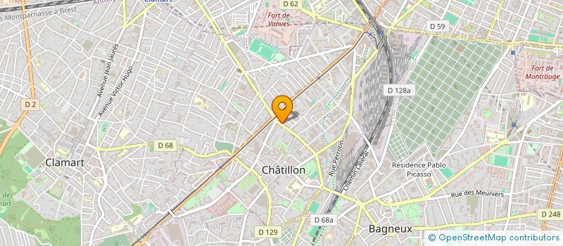 localisation de l'entreprise ARBEL TAXIS à CHATILLON
