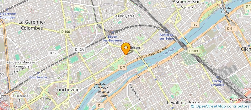 localisation de l'entreprise ARBELA à COURBEVOIE