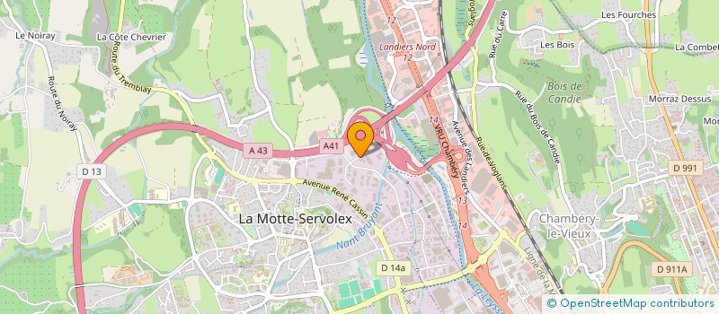 localisation de l'entreprise ARBELI à LA MOTTE-SERVOLEX