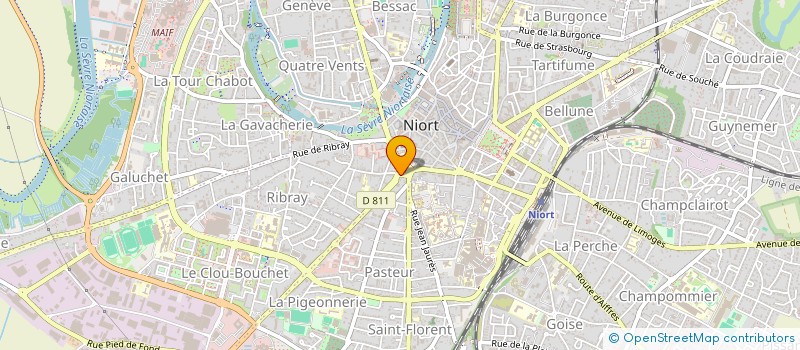 localisation de l'entreprise ARBELIE à NIORT
