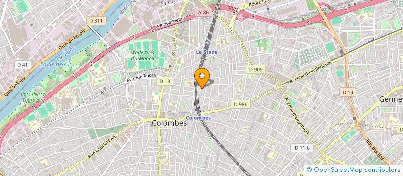 localisation de l'entreprise ARBEMA à COLOMBES