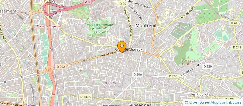 localisation de l'entreprise ARBENSIX PMI ET ARBENSIX VIE ET FLAMMES  MONTREUIL
