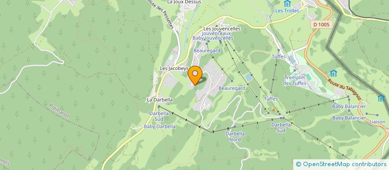localisation de l'entreprise ARBEZ FRANCO SUISSE à LES ROUSSES