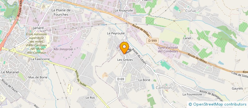 localisation de l'entreprise ARBF TP  CAMBON