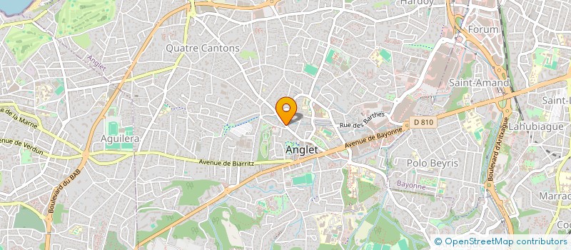 localisation de l'entreprise ARBISANAT à ANGLET