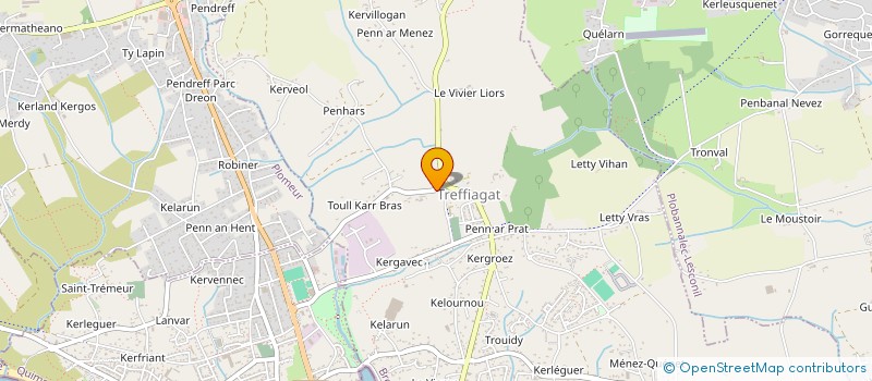 localisation de l'entreprise ARBLEIZ  TREFFIAGAT