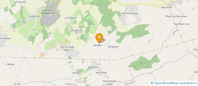 localisation de l'entreprise ARBO à PLOUNERIN