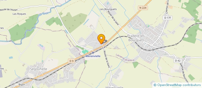 localisation de l'entreprise ARBO CED  LASSERRE-PRADERE