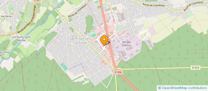 localisation de l'entreprise ARBO-CONCEPT  SAINT-GERVAIS-LA-FORET