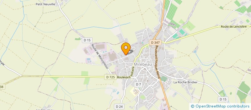 localisation de l'entreprise ARBO ENERGIE SYSTEME  MIREBEAU