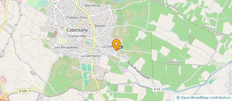 localisation de l'entreprise ARBO ET SENS  CABESTANY