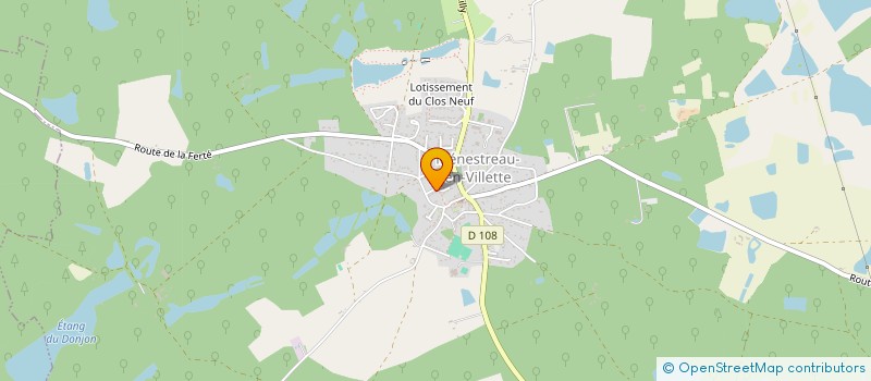 localisation de l'entreprise ARBO'TEMPS à MENESTREAU-EN-VILLETTE