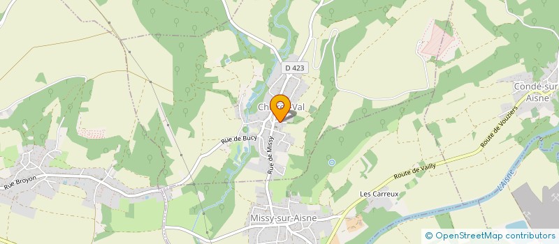 localisation de l'entreprise ARBOCONCEPT  CHIVRES-VAL