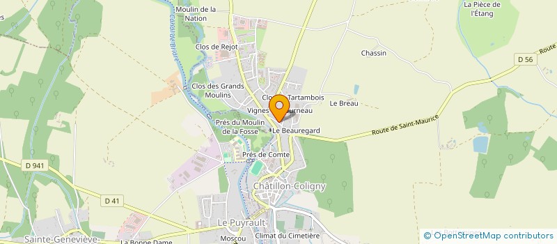 localisation de l'entreprise ARBOCUST à CHATILLON-COLIGNY