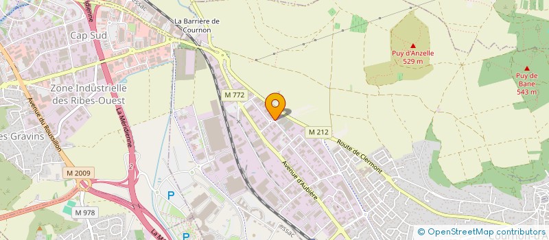 localisation de l'entreprise ARBOFLEUR à COURNON-D'AUVERGNE