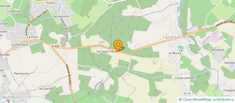 localisation de l'entreprise ARBOGA à CAMARSAC
