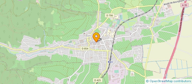 localisation de l'entreprise ARBOGAST  BARR