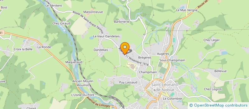 localisation de l'entreprise ARBOGEST à SAINT-LEONARD-DE-NOBLAT
