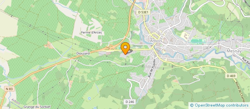 localisation de l'entreprise ARBOINOT  ARBOIS