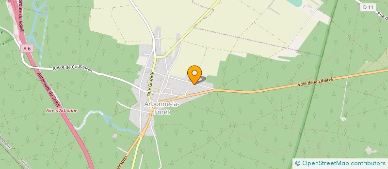 localisation de l'entreprise ARBOIS à ARBONNE-LA-FORET