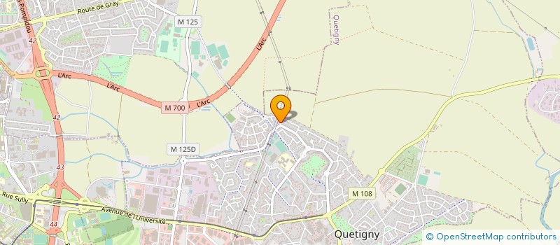 localisation de l'entreprise ARBOK à QUETIGNY