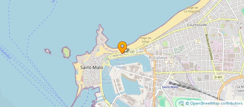 localisation de l'entreprise ARBONA & ASSOCIES  SAINT-MALO