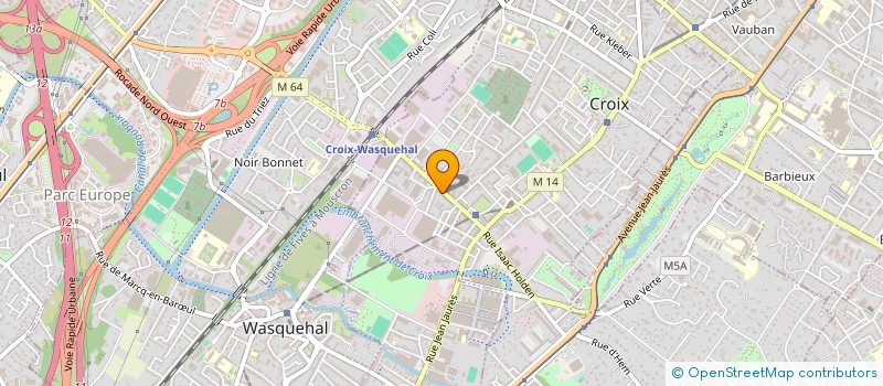 localisation de l'entreprise ARBONVILLE OPTIQUE à CROIX