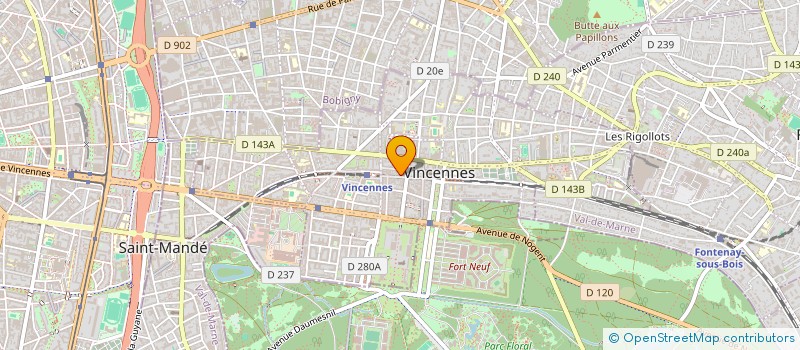 localisation de l'entreprise ARBOR à VINCENNES