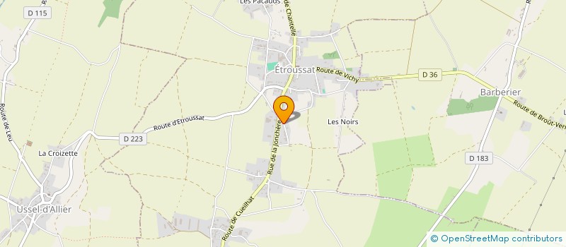 localisation de l'entreprise ARBOR  ETROUSSAT