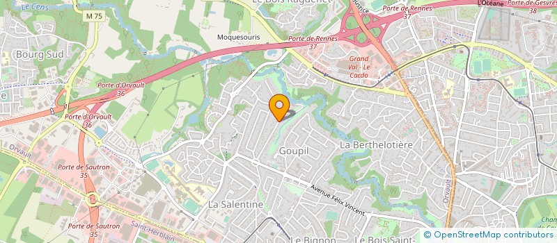 localisation de l'entreprise ARBOR & CENS à ORVAULT