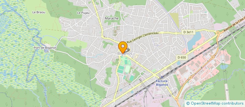 localisation de l'entreprise ARBOR & SENS à BIGANOS