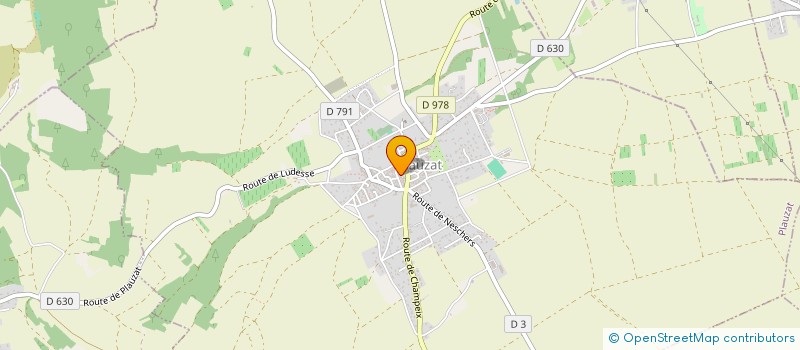 localisation de l'entreprise ARBOR' & SENS  PLAUZAT