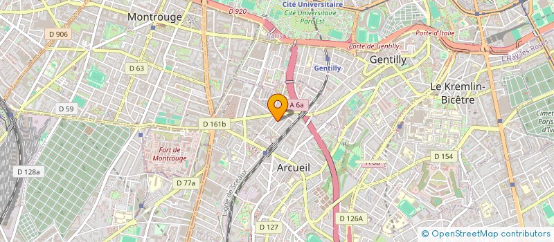 localisation de l'entreprise ARBOR & SILVA à ARCUEIL