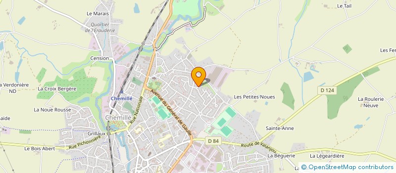 localisation de l'entreprise ARBORE à BEAUPREAU-EN-MAUGES
