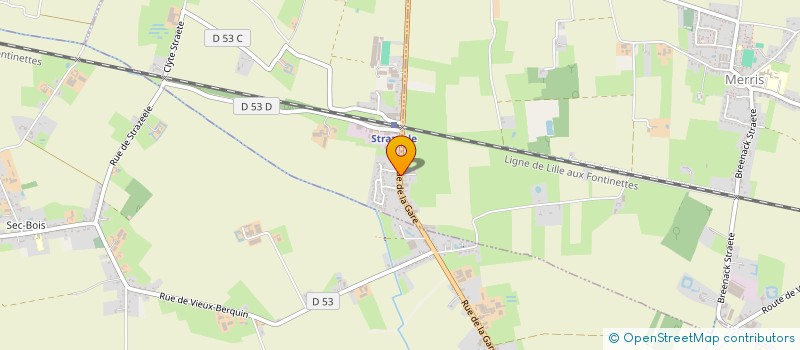 localisation de l'entreprise ARBORE ET SENS  STRAZEELE