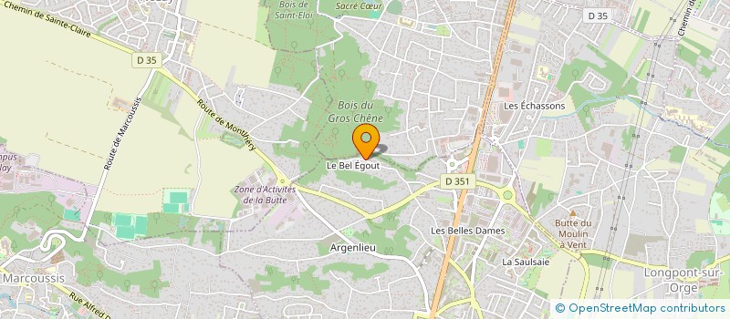 localisation de l'entreprise ARBORE&SENS  MONTLHERY