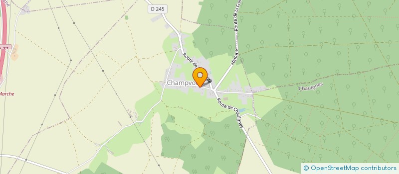 localisation de l'entreprise ARBORE THIMARELI à CHAMPVOUX