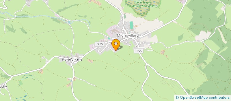 localisation de l'entreprise ARBOREA  MIGNOVILLARD