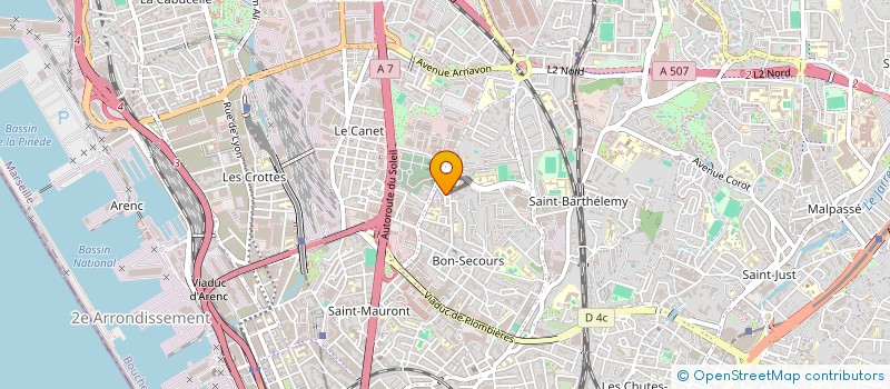localisation de l'entreprise ARBOREA PATRIMOINE à MARSEILLE